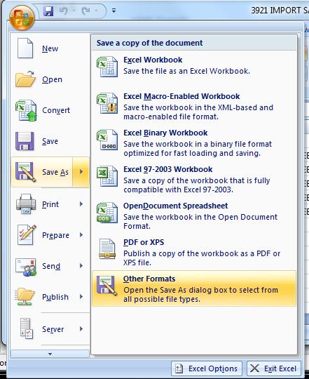 convert - step 1 - save copy of the document